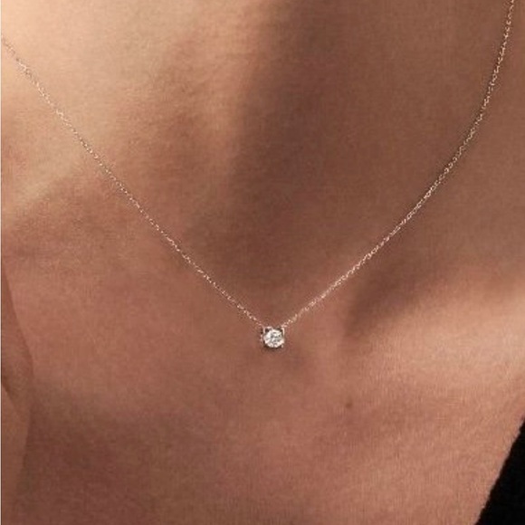 Dinh Van le cube medium 💎 Diamond 18k rose gold necklace Brand New - Picture 1 of 8